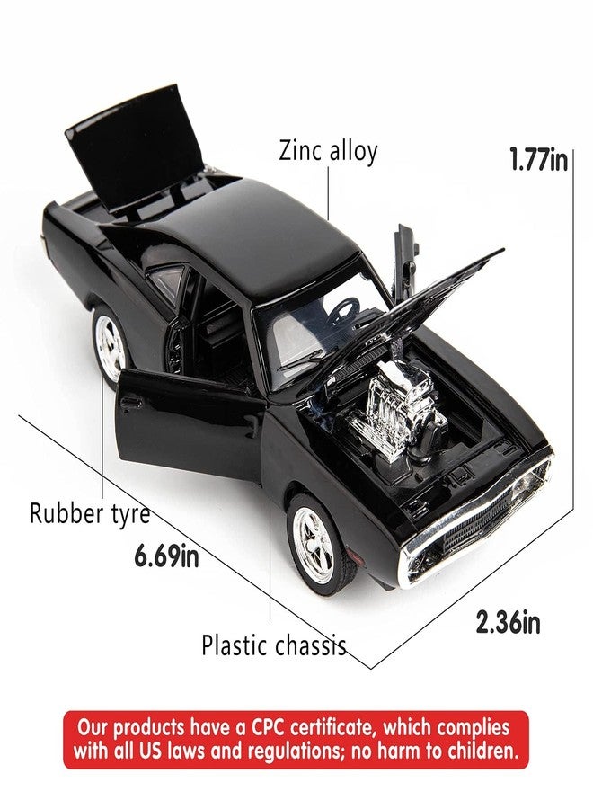 FEXXA سيارة FEXXA نموذجية مصبوبة من سبيكة معدنية حصرية بمقياس 1:32، تعمل بالسحب للخلف، مع صوت وإضاءة، لعبة سيارة صغيرة للأطفال، سيارة لعبة معدنية مع صوت وإضاءة؟ (فاست أند فيوريس 7 - أسود) - Image 3